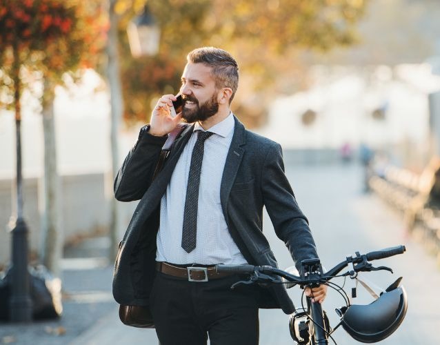 man on phone with doctor scheduling colorectal cancer screening