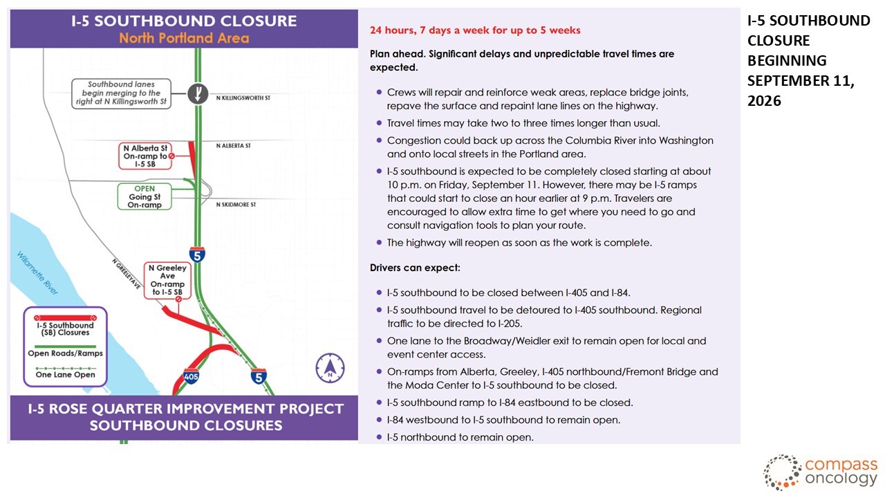 I-5 Southbound Closure